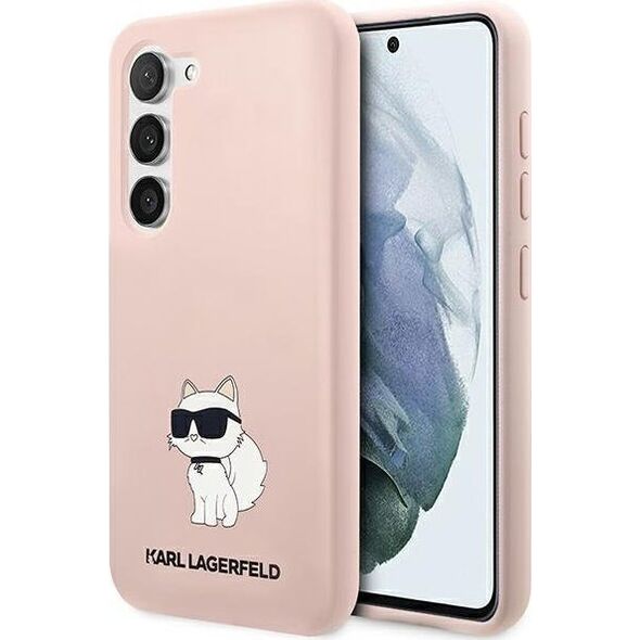 Karl Lagerfeld Etui Karl Lagerfeld KLHCS23MSNCHBCP Samsung Galaxy S23+ Plus hardcase różowy/pink Silicone Choupette