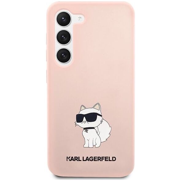 Karl Lagerfeld Etui Karl Lagerfeld KLHCS23MSNCHBCP Samsung Galaxy S23+ Plus hardcase różowy/pink Silicone Choupette