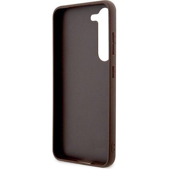 Guess Etui Guess GUHCS23SP4RPSW Samsung Galaxy S23 brązowy/brown hardcase 4G Printed Stripe
