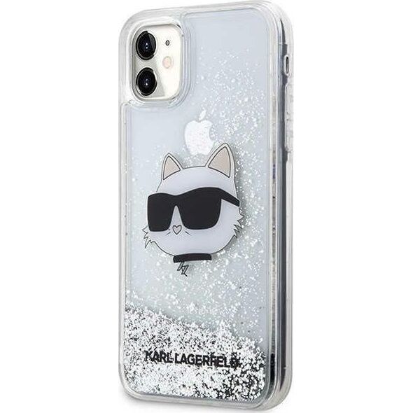 Karl Lagerfeld Etui Karl Lagerfeld KLHCN61LNCHCS Apple iPhone 11/XR srebrny/silver hardcase Glitter Choupette Head