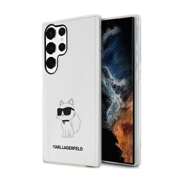Karl Lagerfeld Etui Karl Lagerfeld KLHCS23LHNCHTCT Samsung Galaxy S23 Ultra transparent hardcase Ikonik Choupette