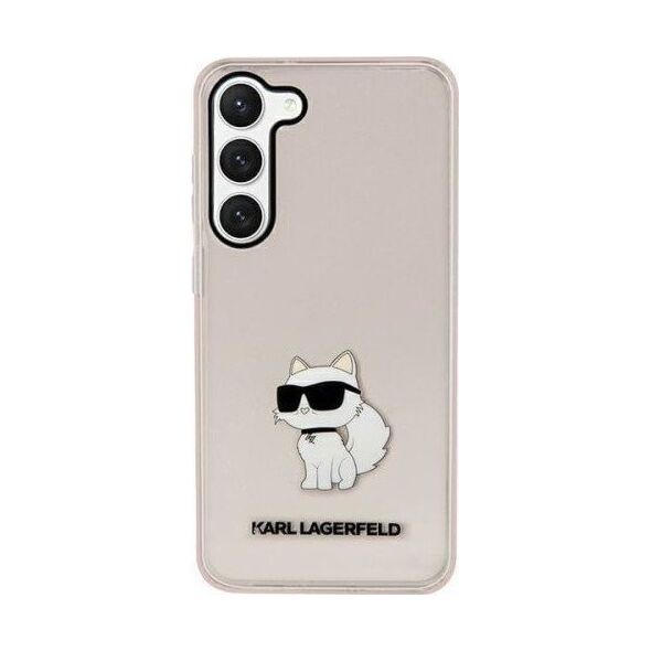 Karl Lagerfeld Etui Karl Lagerfeld KLHCS23MHNCHTCP Samsung Galaxy S23+ Plus różowy/pink hardcase Ikonik Choupette