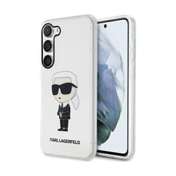 Karl Lagerfeld Etui Karl Lagerfeld KLHCS23MHNIKTCT Samsung Galaxy S23+ Plus transparent hardcase Ikonik Etui Karl Lagerfeld