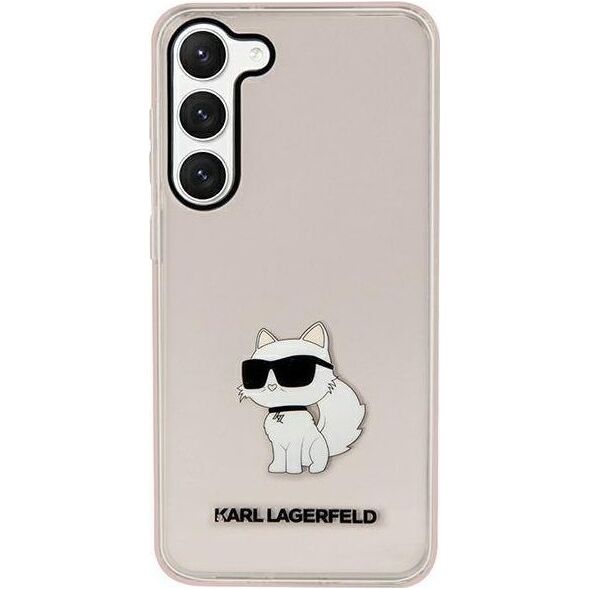 Karl Lagerfeld Etui Karl Lagerfeld KLHCS23SHNCHTCP Samsung Galaxy S23 różowy/pink hardcase Ikonik Choupette