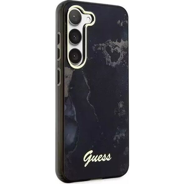 Guess Etui Guess GUHCS23MHTMRSK do Samsung Galaxy S23+ Plus S916 czarny/black hardcase Golden Marble Collection