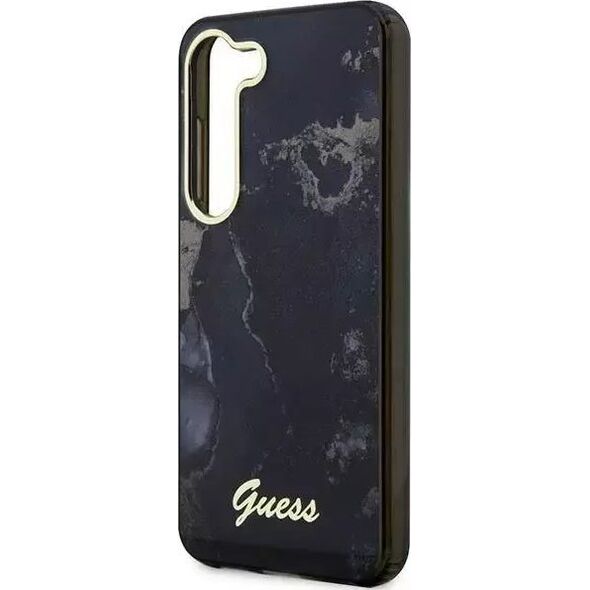 Guess Etui Guess GUHCS23MHTMRSK do Samsung Galaxy S23+ Plus S916 czarny/black hardcase Golden Marble Collection