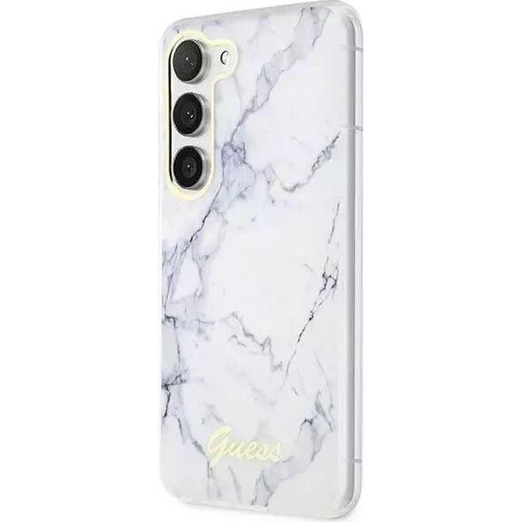 Guess Etui Guess GUHCS23MPCUMAH do Samsung Galaxy S23+ Plus S916 biały/white hardcase Marble