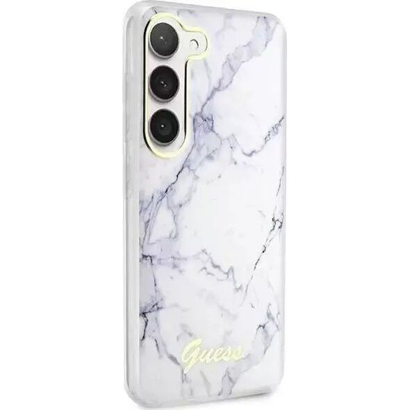 Guess Etui Guess GUHCS23MPCUMAH do Samsung Galaxy S23+ Plus S916 biały/white hardcase Marble