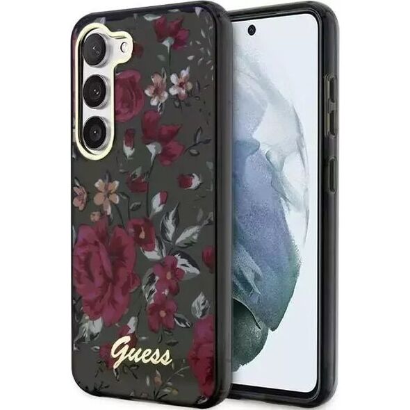 Guess Etui Guess GUHCS23MHCFWSA do Samsung Galaxy S23+ Plus S916 zielony/kaki hardcase Flower Collection