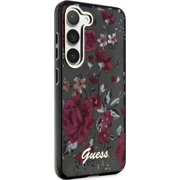 Guess Etui Guess GUHCS23SHCFWSA do Samsung Galaxy S23 zielony/kaki hardcase Flower Collection