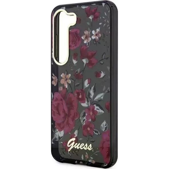 Guess Etui Guess GUHCS23SHCFWSA do Samsung Galaxy S23 zielony/kaki hardcase Flower Collection