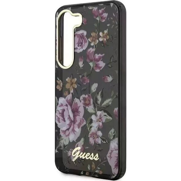 Guess Etui Guess GUHCS23MHCFWSK do Samsung Galaxy S23+ Plus S916 czarny/black hardcase Flower Collection