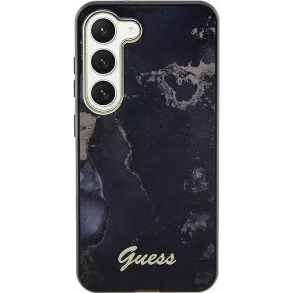 Guess Etui Guess GUHCS23SHTMRSK do Samsung Galaxy S23 S911 czarny/black hardcase Golden Marble Collection