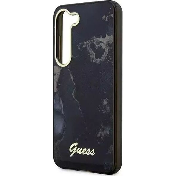 Guess Etui Guess GUHCS23SHTMRSK do Samsung Galaxy S23 S911 czarny/black hardcase Golden Marble Collection