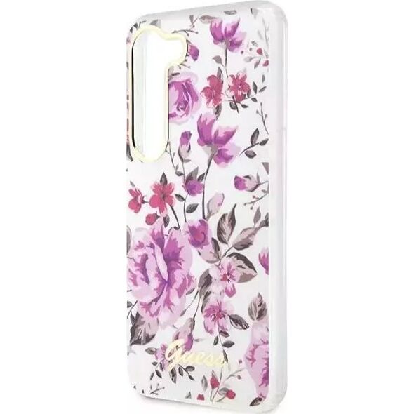 Guess Etui Guess GUHCS23SHCFWST do Samsung Galaxy S23 S911 biały/white hardcase Flower Collection