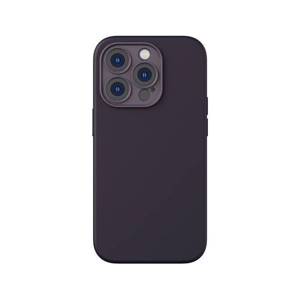 Baseus Zestaw etui + szkło Baseus Liquid Silica Gel Apple iPhone 14 Pro (fioletowe)