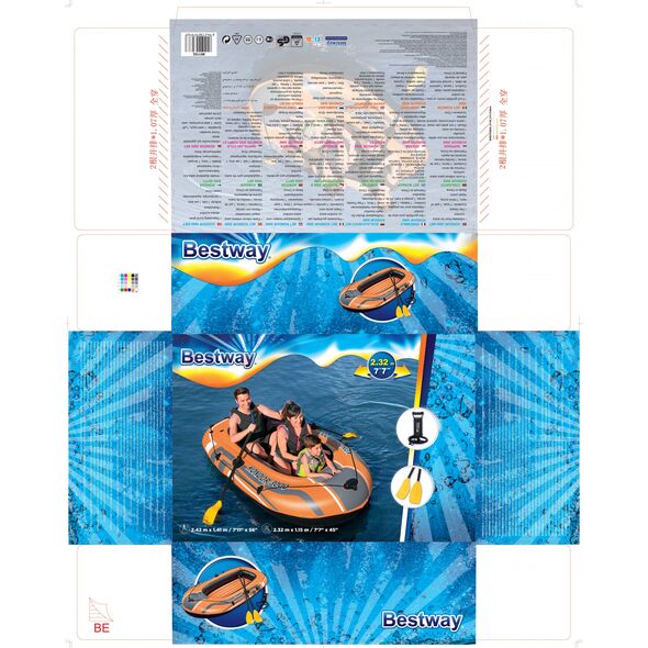 Bestway Ponton dmuchany Condor 3000 232 x 115 cm (61102)