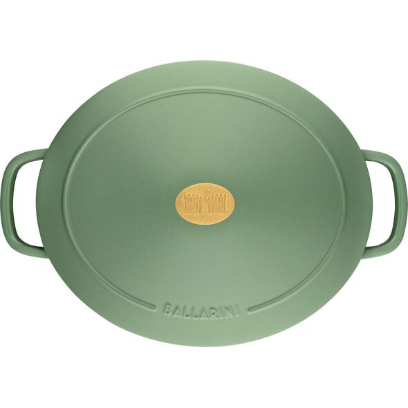 Ballarini Ballarini Bellamonte Garnek żeliwny owalny 4,5 l zielony