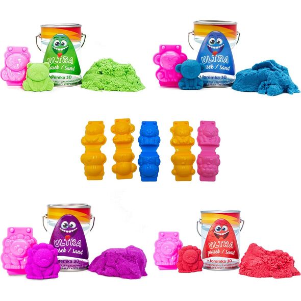 Epee EPEE Ultra Piasek - puszka 150g żółty + foremka 3D panda 093773