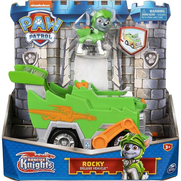 Spin Master promo PAW PATROL Rescue Knights Psi Patrol Rycerze Rocky Auto pojazd 6063588 Spin Master