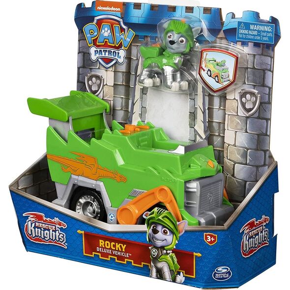 Spin Master promo PAW PATROL Rescue Knights Psi Patrol Rycerze Rocky Auto pojazd 6063588 Spin Master