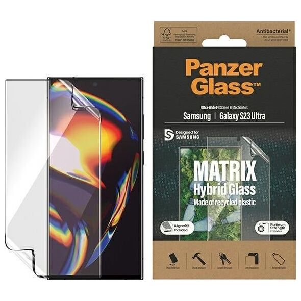 PanzerGlass Szkło hybrydowe do Samsunga Galaxy S23 Ultra PanzerGlass Matrix