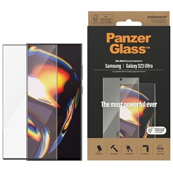 PanzerGlass Panzerglass Szkło hartowane Ultra-Wide FIT Samsung S23 Ultra S918