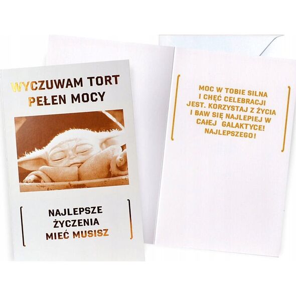 KUKARTKA KARNET DHS URODZINY BABY YODA