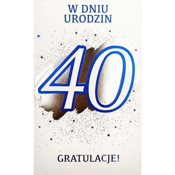Armin Style Karnet Urodziny 40