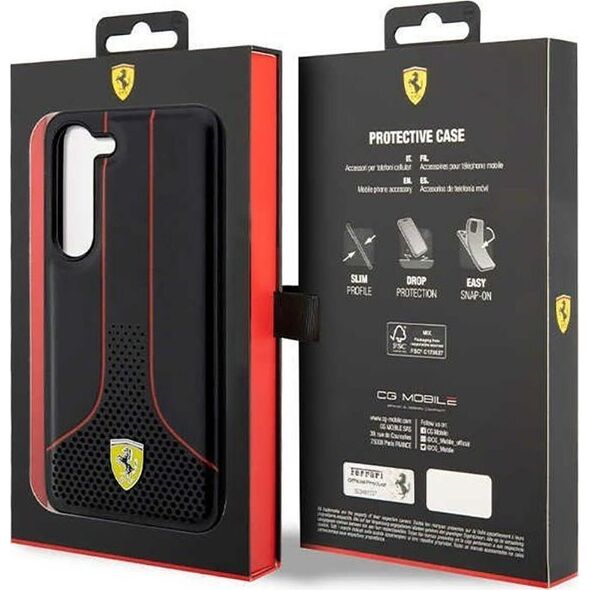 Ferrari Ferrari Perforated 296P Collection - Etui Samsung Galaxy S23 (czarny)