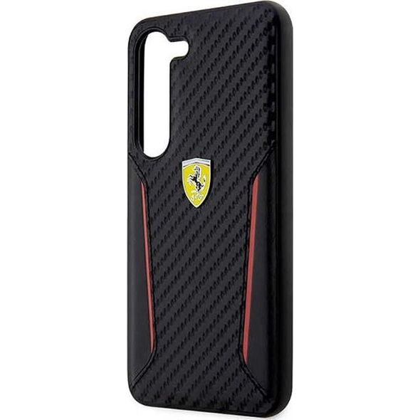 Ferrari Ferrari Carbon Contrast Edges - Etui Samsung Galaxy S23+ (czarny)