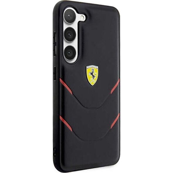 Ferrari Ferrari Hot Stamp Lines - Etui Samsung Galaxy S23+ (czarny)