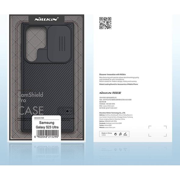 Nillkin Etui Nillkin CamShield Pro do Samsung Galaxy S23 Ultra (Zielone) uniwersalny