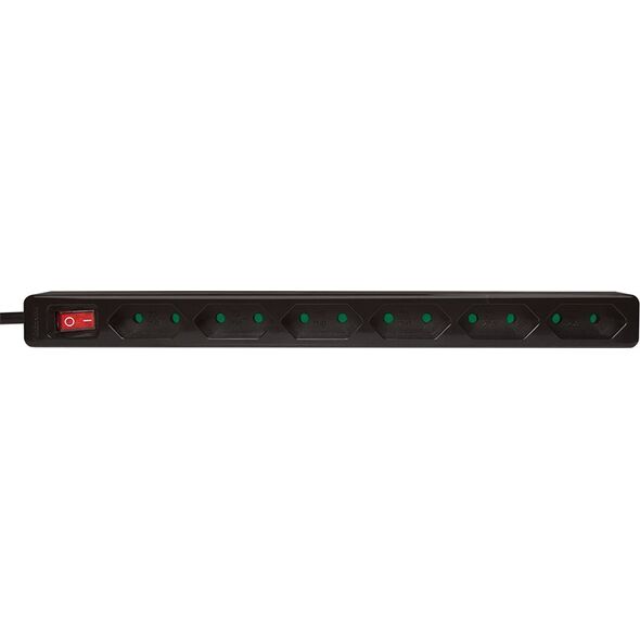 Listwa zasilająca LogiLink LogiLink 6 gniazd 1.5m czarna
