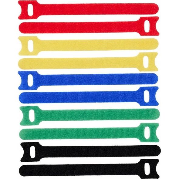 ProXtend ProXtend Hook and Loop 15cm x 12mm Multi 10pcs
