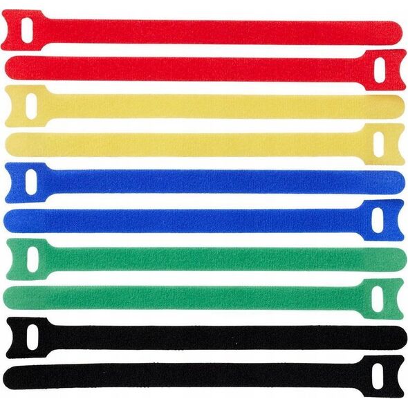 ProXtend ProXtend Hook and Loop 20cm x 12mm Multi 10pcs