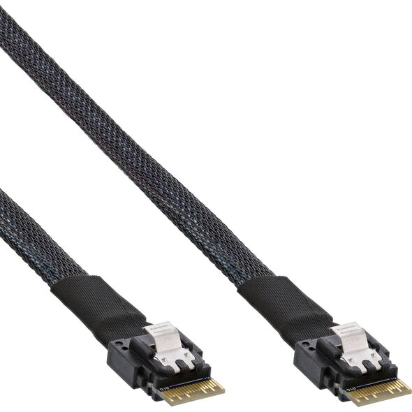 InLine InLine® Slim SAS Kabel, SFF-8654 zu SFF-8654, 24Gb/s, 0,5m