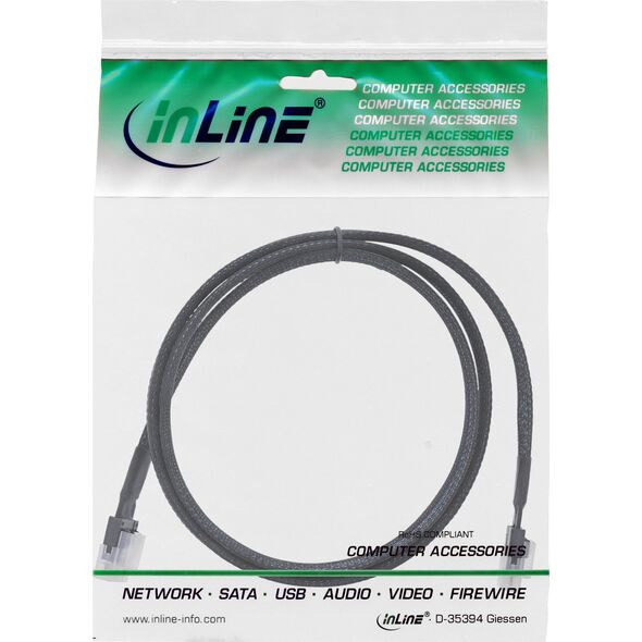 InLine InLine® Slim SAS Kabel, SFF-8654 zu SFF-8654, 24Gb/s, 0,5m