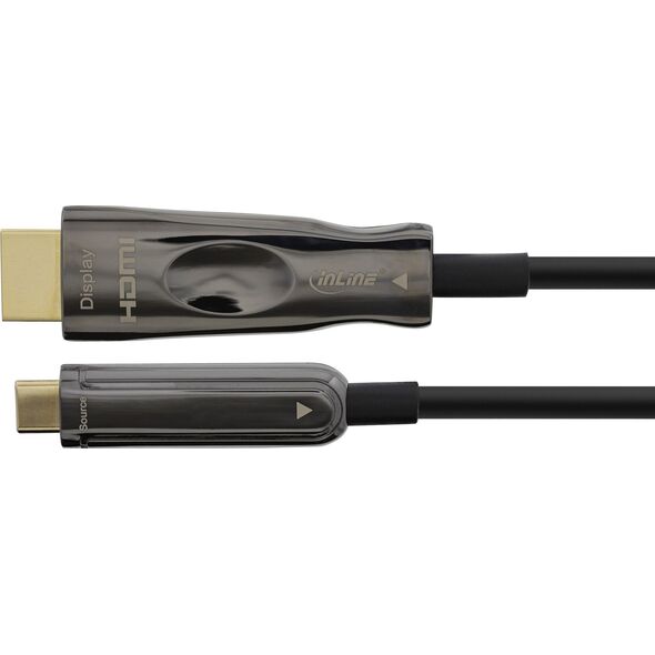 Kabel USB InLine USB-C - HDMI 50 m Czarny (64250A)