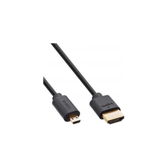 Kabel InLine HDMI - HDMI 0.3m czarny (17933D)