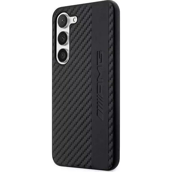 Mercedes Etui AMG do Samsung Galaxy S23+ Plus HardCase Carbon Stripe&Embossed czarny