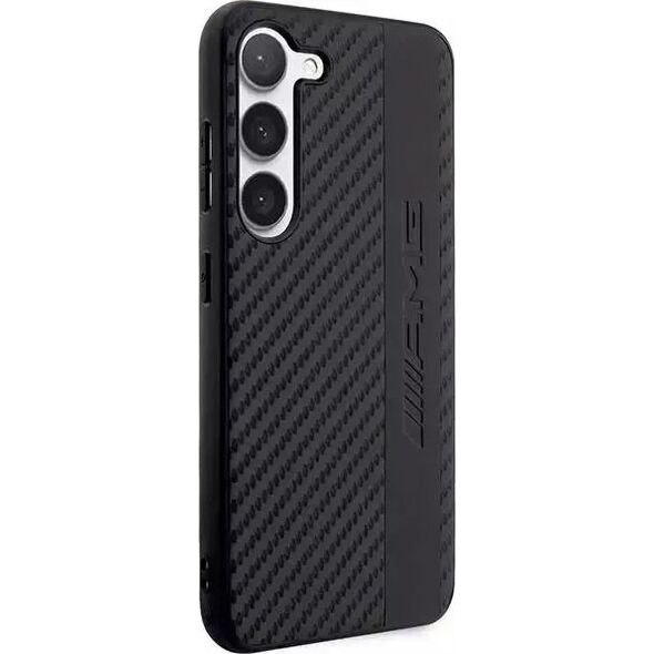 Mercedes Etui AMG do Samsung Galaxy S23+ Plus HardCase Carbon Stripe&Embossed czarny