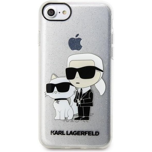 Karl Lagerfeld Etui Karl Lagerfeld KLHCI8HNKCTGT Apple iPhone SE 2022/SE 2020/8/7 transparent hardcase Gliter Karl&Choupette