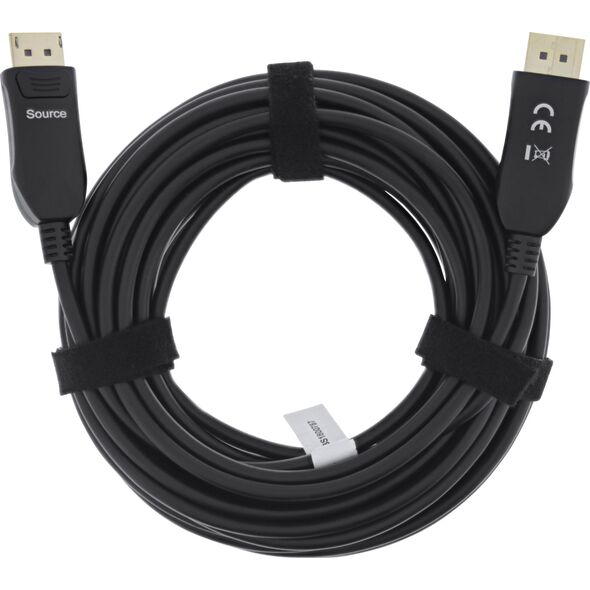 Kabel InLine InLine® DisplayPort 1.4 AOC cable active, 8K4K, black, gold, 30m