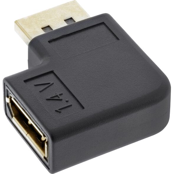 Adapter AV InLine InLine® DisplayPort Adaptor, DisplayPort male/female left angled