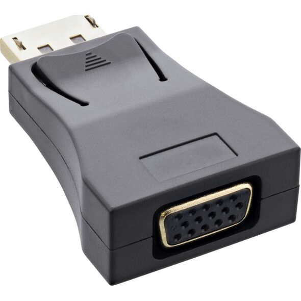 Adapter AV InLine InLine® DisplayPort Converter, DisplayPort male to VGA female, FullHD/60Hz, black/gold