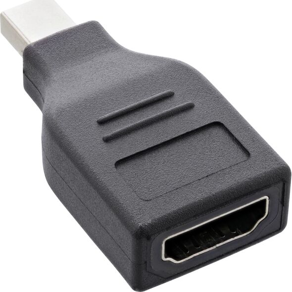 Adapter AV InLine InLine® DisplayPort converter, mini DisplayPort male to HDMI female, FullHD/60Hz, black