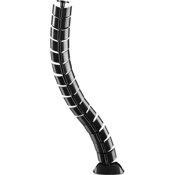 Organizer InLine InLine® Cable duct flexible, vertical for tables, 2 chambers, 0.80m, black