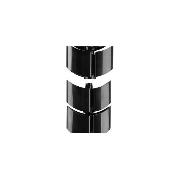 Organizer InLine InLine® Cable duct flexible, vertical for tables, 2 chambers, 0.80m, black