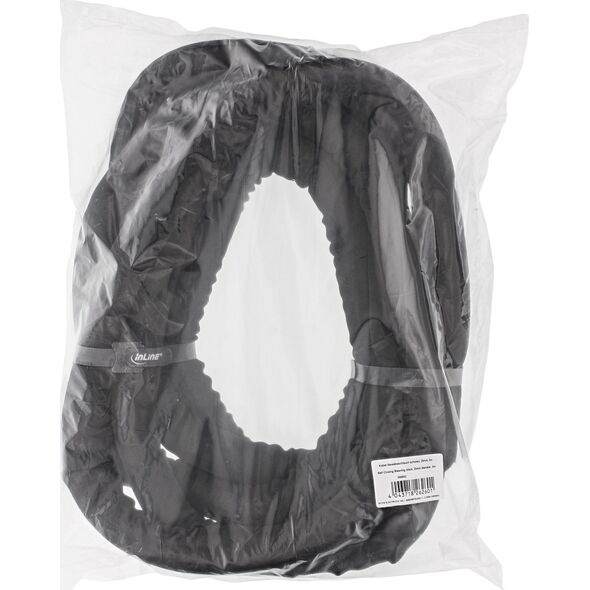 Organizer InLine InLine® Self Closing Sleeving, black, 25mm diameter, 5m
